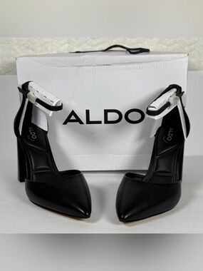 ALDO Millgate Block Heel Pointed Toe with a heel strap. Gorgeous. So Classic 🧡